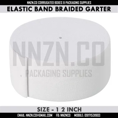 NNZN White Elastic Band Garter (Sold Per Kilo) Made in Korea