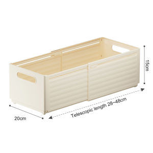 Storage Sorting Box Adjustable Plastic Drawer Organizer Box Durable Eco-friendly Reusable Retractable Tableware Storage