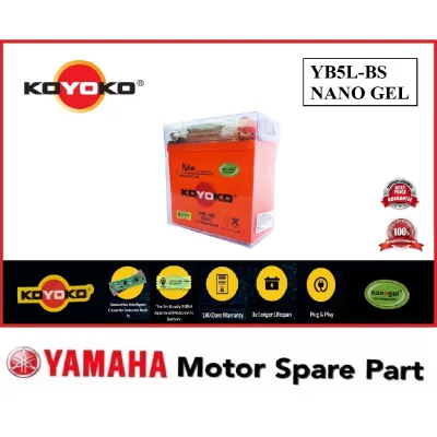 KOYOKO NANO GEL YB5L BATTERY 0 KRISS KRISS120 LC135 V1 SRL110 EX5 SYM BONUS SUZUKI SMASH 100% ORIGINAL KOYOKO KERING