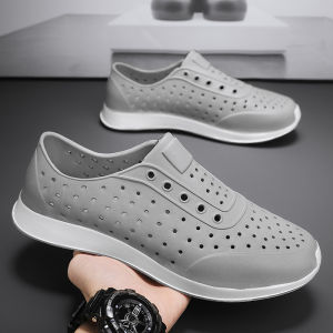 TTITDEE NALL Men Sandals Crocks Sandals Hole Shoes Couple Home Slippers Summer Breathable Lightweight Hollow Out Buckle Men Beach Flat Shoes