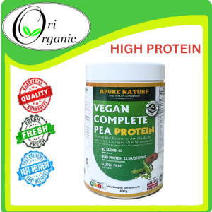 【HALAL GLUTEN FREE】 APURE NATURE ORGANIC PEA PROTEIN 800GM (EXP 8/2027) Vegetarian