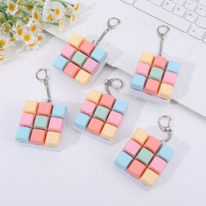 ADAM Fidget Decompression 9 Keyboard Key Toy Anti Stress Finger Stress Relief Keyboard Games Keychain Creative DIY Button Keycap Bag Pendant For Adults