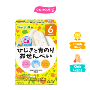 Bánh gạo Beanstalk Nhật vị tảo Hijiki và tảo xanh 20g
