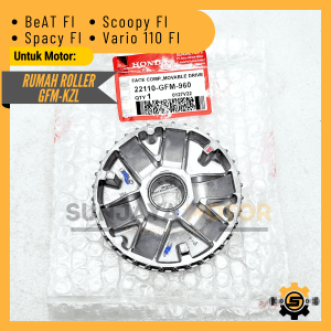 Variator CVT GFM-KZL Rumah Roller Original Honda Beat FI Scoopy FI Vario 110 FI Spacy FI Face Comp Movable Drive Rumah Loler Roler Bit F1 Ori AHM