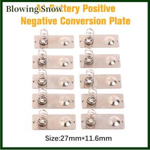 Blowing 10Pcs 27x11.6mm AA Battery Positive Negative Conversion Spring Contact Plate For The 5th Battery AA Battery Spring