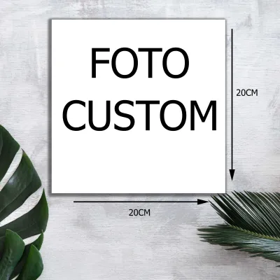 Hiasan Dinding tempel CUSTOM / Foto Sendiri ukuran 20x20cm Temurah /Terlaris