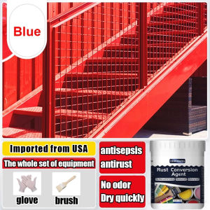 🔥1 hour quick-drying🔥 Anti Rust Paint for metal primer paint for metal Rust converter 2000g with 5 color available Convert rust into a protective layer to prevent rust and mildew Metal Rust Conversion Agent remover rust remover anti rust primer