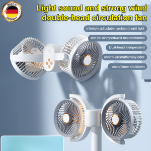 usb charging Household Fan Desktop Fan Family Intelligent voice remote control Multiscene Removable front mesh