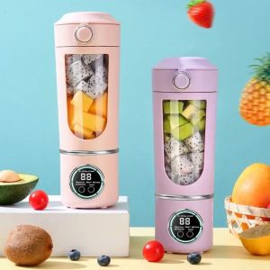 ZSDN MALL 700ML Máy làm nước trái cây di động Thép không gỉ 12 lưỡi dao Chai xay sinh tố Bền bỉ Chuyên nghiệp Máy ép trái cây và máy xay sinh tố Chuẩn bị sinh tố
