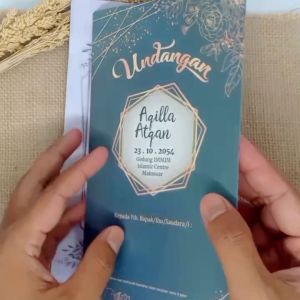 (100 pcs) Undangan Pernikahan Simple Murah LG83