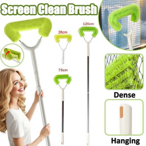Versatile Double-sided Mesh Screen Cleaning Brush Dust Removal Brush Cleaner Dry Wet Window Cleaning Tools