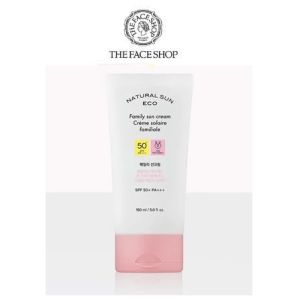 Kem chống nắng toàn thân size lớn Natural Sun Eco Family Sun Cream SPF50+ PA+++ 150ml The Face Shop