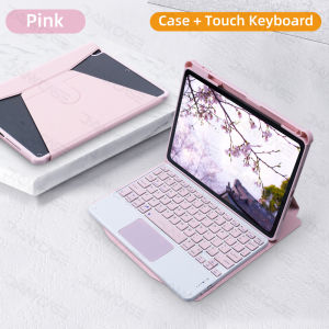 Touchpad Keyboard Case For iPad 10th Generation 11th (A16) For iPad Pro 11 Air 11 M2 M3 Air 4 Air 5 10.9 Air 3 Pro 10.5 7/8/9th 10.2 Protective 360° Rotatable Cover