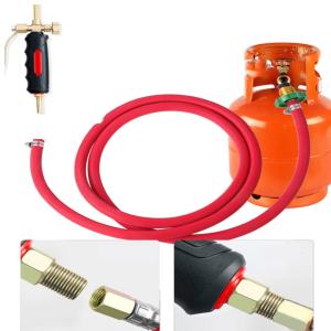 Liquefied Gas Welding Torch Tool with 1.2M Hose Welding Equipment Outdoor Cooking Flame Heating