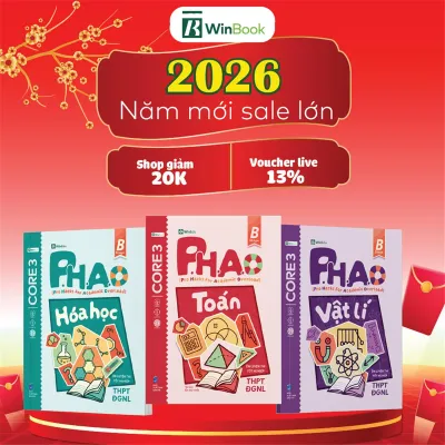 Sách - Bộ 4 cuốn PHAO Toán Ngữ văn Lịch sử Địa lí Vật lí Hóa Học Sinh học ôn luyện thi TN THPT ĐGNL lẻ chọn môn [bookmall-899]