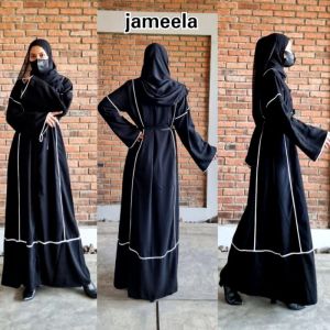 Abaya Hitam Turkey Gamis Dress Arab Saudi Bordir Turki India Dubai Jameela