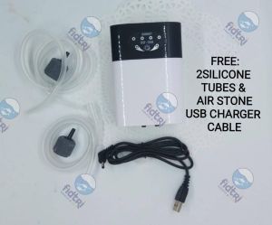 Sb 268 Mini Ac/Dc Air Pump for Fish Aquarium Ponds Rechargeable Pam Angin Ac/Dc Boleh Caj Sobo Emergency Backup Rechargeable Acdc Powerbank Oxygen Air Pump