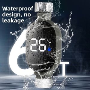 Waterproof shower temperature display thermometer suitable for showers (no heating function!!!)