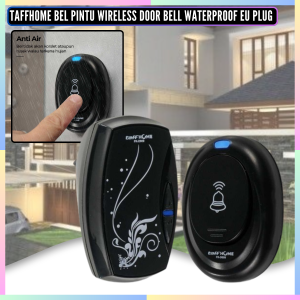 FAST DELIVERY TaffHOME Bel Pintu Rumah Tanpa Kabel Wireless Jarak Jauh Suara Keras Waterproof