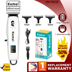 Kemei KM-PG232 Professional Hair Cutting Machine Electric Hair Clipper Cordless Trimmer for Men Rechargeable Shaver Styling Tool