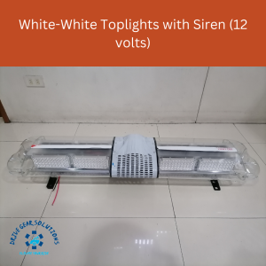 White-White Toplights with Siren (12 volts)