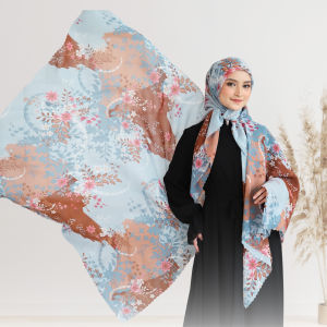 Hijab Polycotton Motif  / segiempat / lasercut / potton motif premium/ Polycotton / segiempat motif