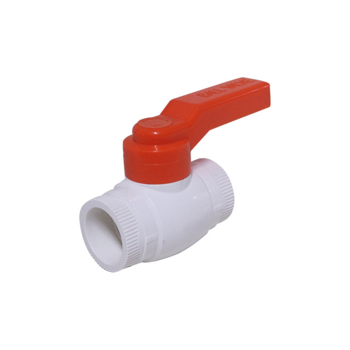 EELIC BAV Ball valve H ada beberapa pilihan type 1/2 inch, 1inch, 3/4inch stop kran Anti Bocor bahan plastik body warna putih