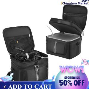 【Chinatera】Carrying Case for Ef Ecoflow River 2 Portable Power Station Bag Storage Case Protective Case Dustproof Multiple Pockets
