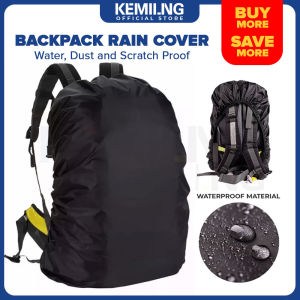 KEMILNG Backpack Rain Cover Portable Waterproof Bag Protector for Hiking Camping Biking Traveling Water Resistant Cover for 30L-50L Bag Portable Protector Bag Cover Waterproof Backpack for Hiking Camping Biking Travel