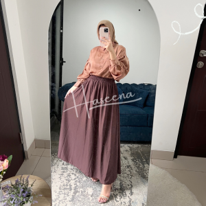 Haseena Rok Basic Polos Camilla Hyget Premium | Skirt Dewasa All Size up to Jumbo Bumil Friendly