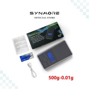 Synmore Timbangan Perhiasan Emas Mini Digital Multi Fungsi 500g 0.01g - Isi Ulang USB
