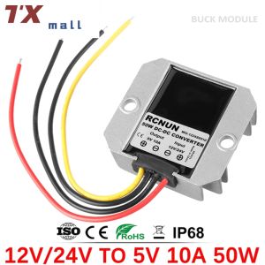 【TIANXIN MALL】 12v 24v To 5v 6v 10a Step Down Dc Dc Converter Regulator 12 Volt To 5 Volt 50w Buck Power Supply For Cars Toys