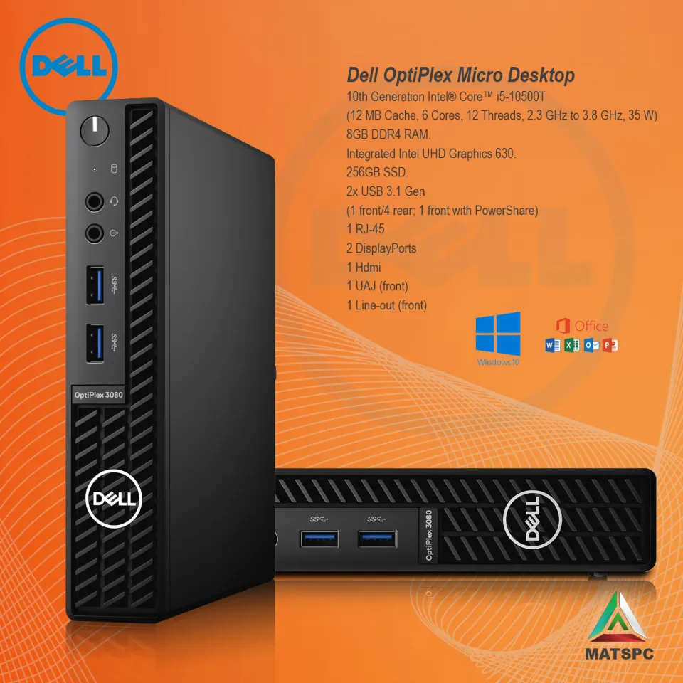 ミニPCデルOptiPlex 3080 Micro i5-10500T 16GB Amazon.com: Dell Optiplex 3080 Micro Desktop | Core i5-10500T