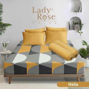 Live Flash Sale - Sprei Lady Rose Prime King B4 180x200 Tinggi 30cm  Bantal 4 Guling 2 - Motif Abstrak / Bunga / Geometri / Minimalis