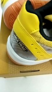 Giày Cầu Lông Nam Nữ HT 095 New Vàng phối