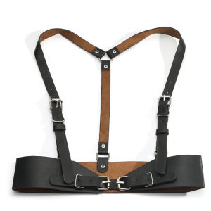 Underbust Corset Top with Strap Punk Harness Belt Leather Suspender Belt Belts for Women