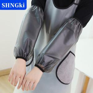 [COD] 🔥🔥🔥SHNGki Ống bọc tay chống nước bằng TPU chống bẩn dùng trong công việc nhà lau dọn ống bọc cánh tay màu nâu nhạt phụ kiện tạp dề nhà bếp.