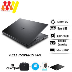 Laptop Dell Inspiron 3442 dành cho sinh viên văn phòng Core i5 Ram 4gb ổ cứng 500gb màn hình 14inch HD máy tính zin lướt 99% mẫu cao cấp