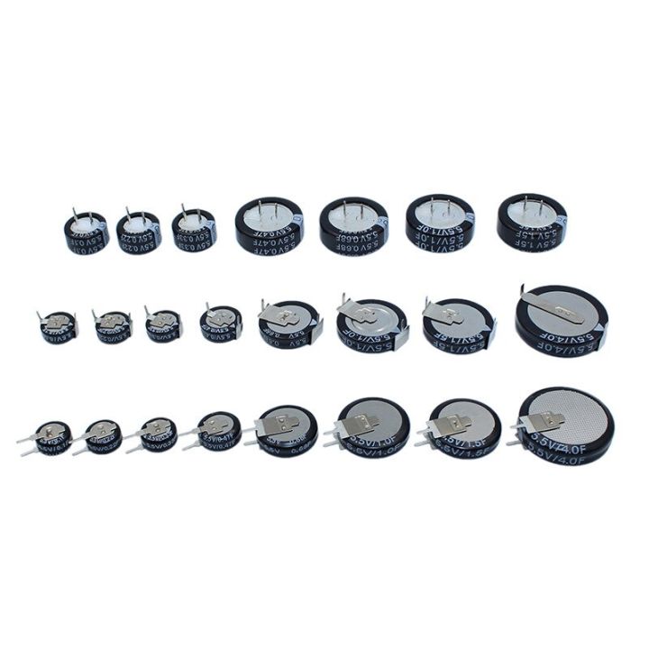 2pcs Supercapacitor 5.5V 0.1F~4F Button capacitors 0.1F 0.22F 0.33F 0 ...