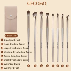 【SG STOCK】GECOMO Soft Fluffy Makeup Brush Eye Makeup Brush Set 8 PCS
