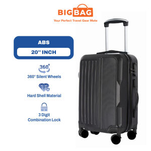 BIG BAG Fortis 20"(ABS) Hard Case Luggage 20 Inch Unbreakable Luggage Bag Travel Cabin Luggage Suitcase Beg Bagasi Murah