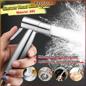 B.F. Shower Head Bidet Spray Toilet Flushing Pressurized Water Sprayer
