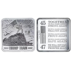 【discount store】Pure Silver Bars Copper Coin Plated Silver Clear Acrylic Non-magnetic Craft Creative Collection Gifts