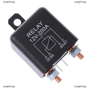 [COD] Laogeliang รีเลย์เครื่องกว้านสำหรับรถยนต์รถตู้เรือ4ขา12V 200แอมป์สำหรับงานหนัก