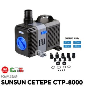 SUNSUN CETEPE CTP8000/CTP 8000 Liter per jam Pompa Celup Rendah Daya 70watt