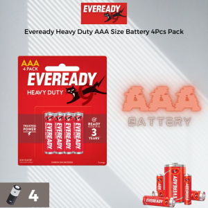 Eveready Heavy Duty AAA Size Battery 4Pcs Pack - SL Energy