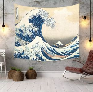 [FREE SHIP] [TẶNG KÈM DÂY ĐÈN LED 7M & PHỤ KIỆN TREO] Tấm Thảm Treo Tường (Âm Thanh Núi Rừng) 1m5x1m3 Trang Trí Decor Nội Thất Vải Đẹp