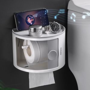 Giá treo giấy vệ sinh thông minh Kệ để đồ nhà tắm vệ sinh dán tường