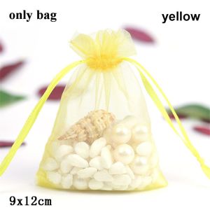 MINIFELE 262 50pcs 9x12cm Transparent Candy Box Party Jewelry Pouches Packaging Gift Bags Sheer Organza