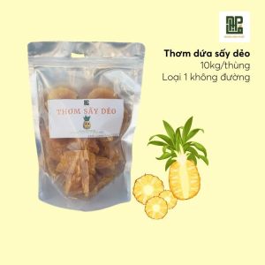 Thơm Dứa Sấy Dẻo Không Đường- Mứt Thơm Dẻo Ngọt Tự Nhiên Túi Lớn 500G - Trái Cây Sấy Nhiệt Đới
